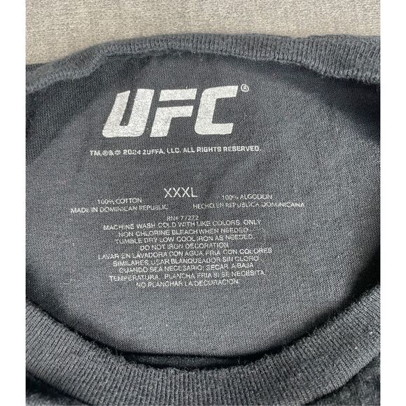 UFC T Shirt Men 3XL Black MMA Fighter Adesanya McGregor Usman Champion Tee - Picture 3 of 7